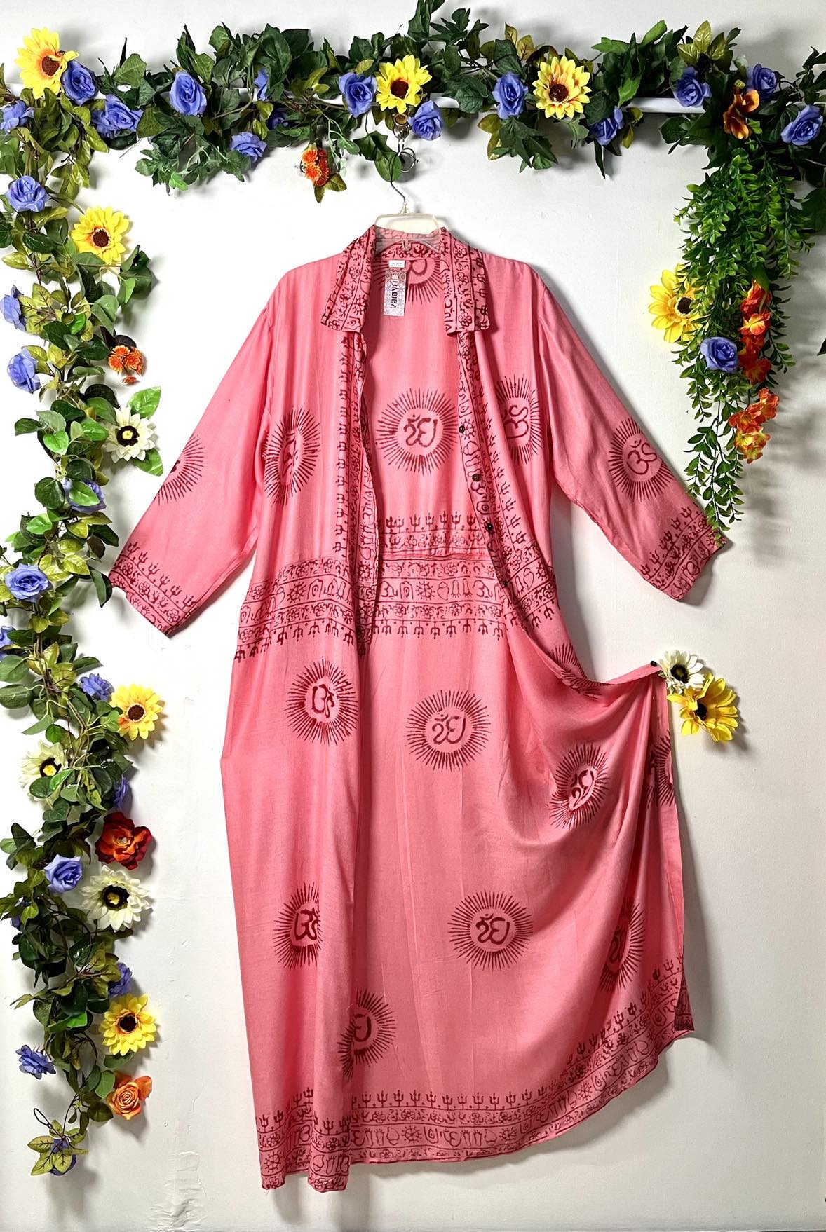 Prayer Long Button Dress