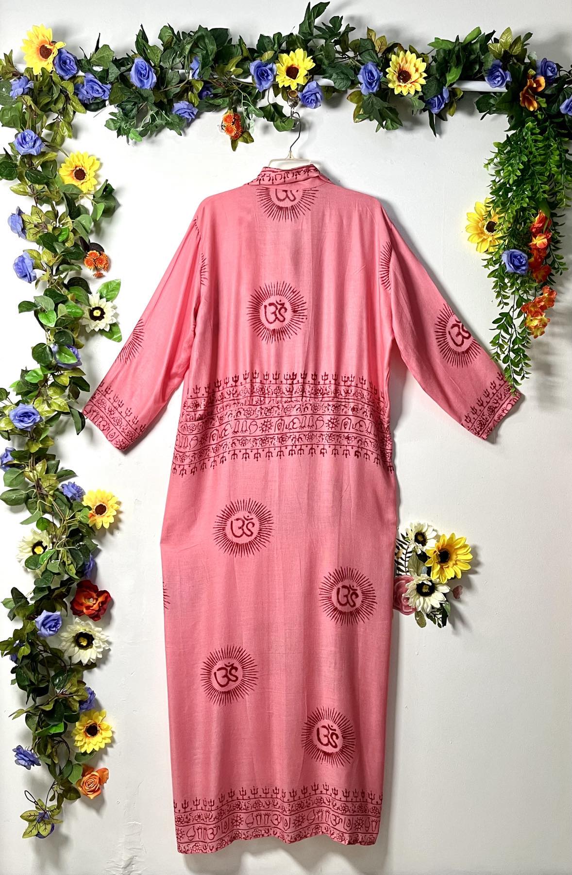 Prayer Long Button Dress