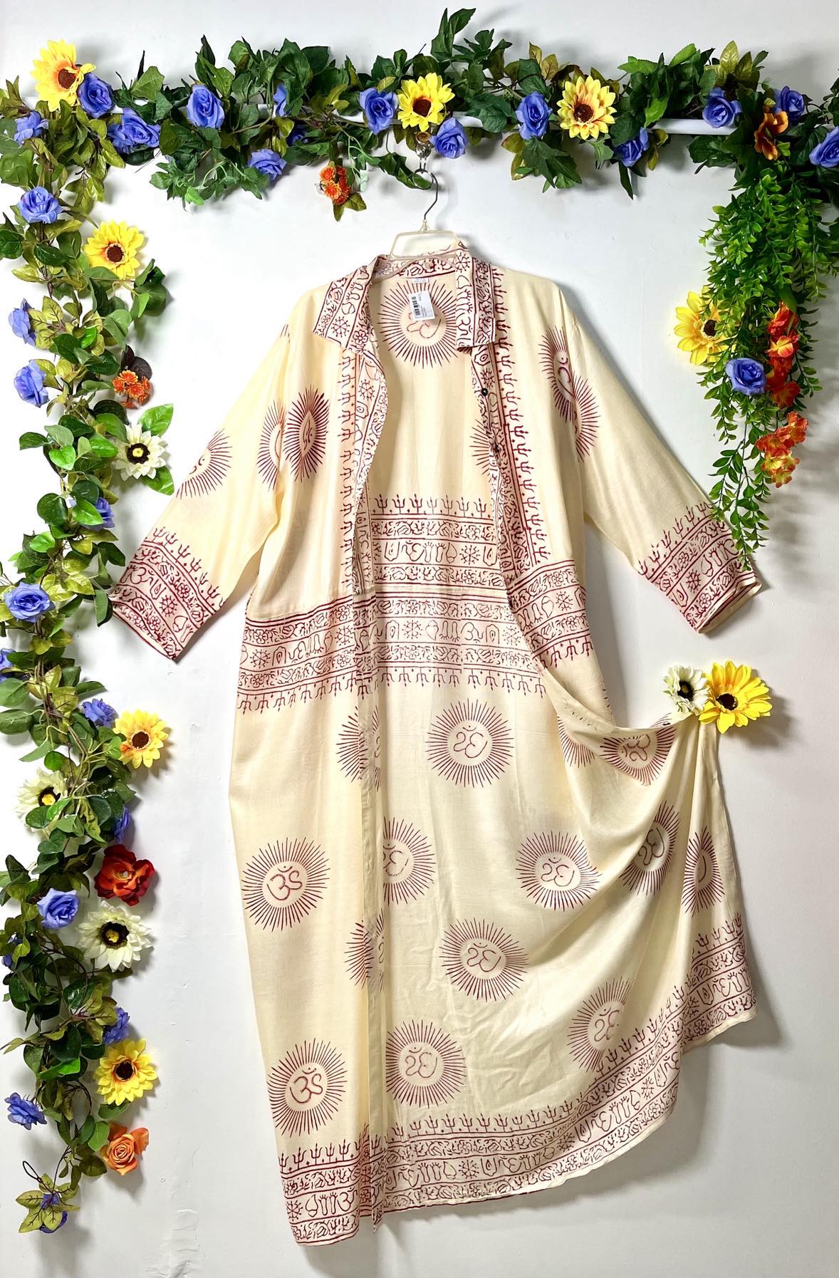 Prayer Long Button Dress