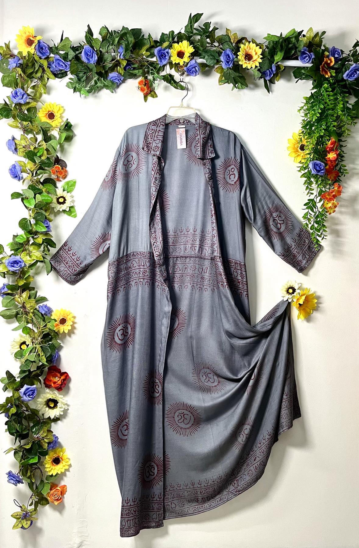 Prayer Long Button Dress