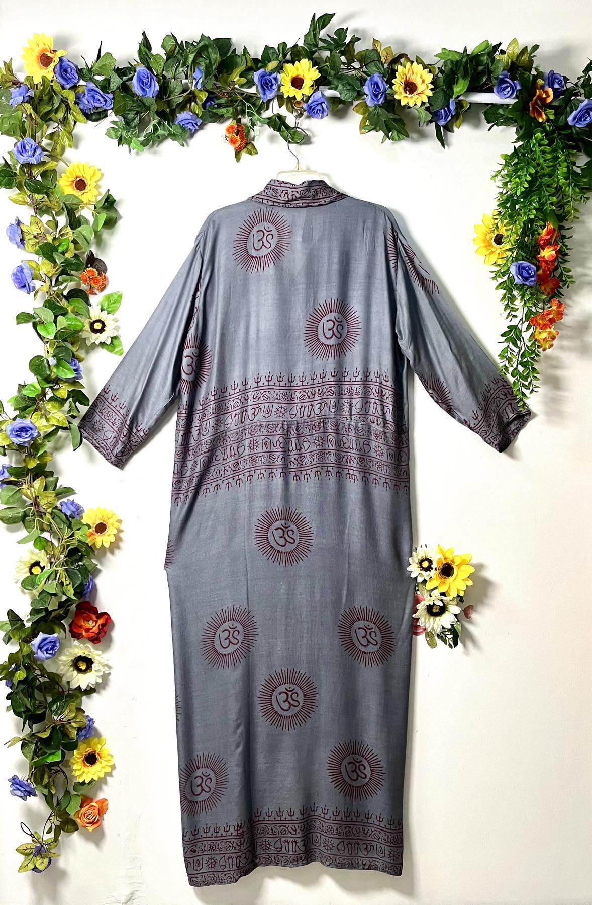 Prayer Long Button Dress