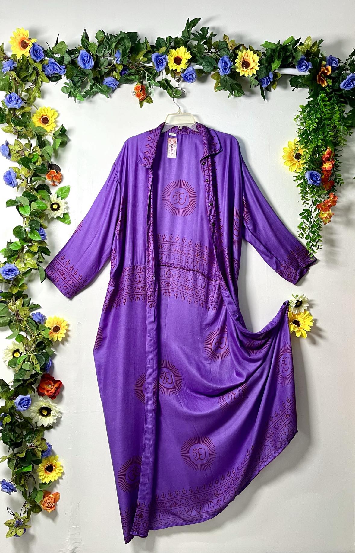 Prayer Long Button Dress