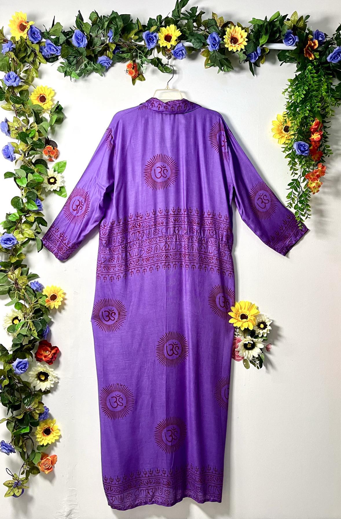 Prayer Long Button Dress