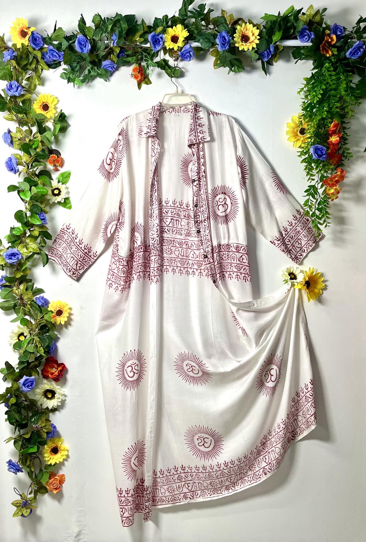 Prayer Long Button Dress