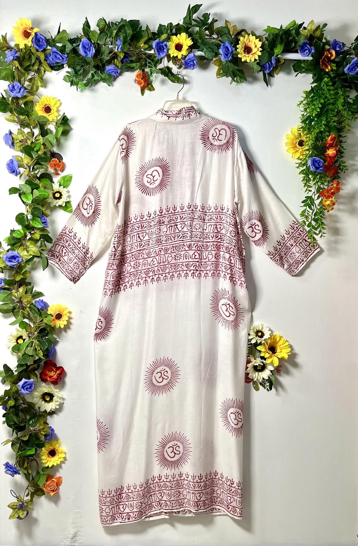 Prayer Long Button Dress