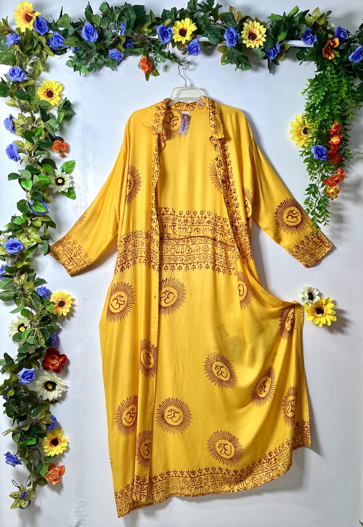 Prayer Long Button Dress