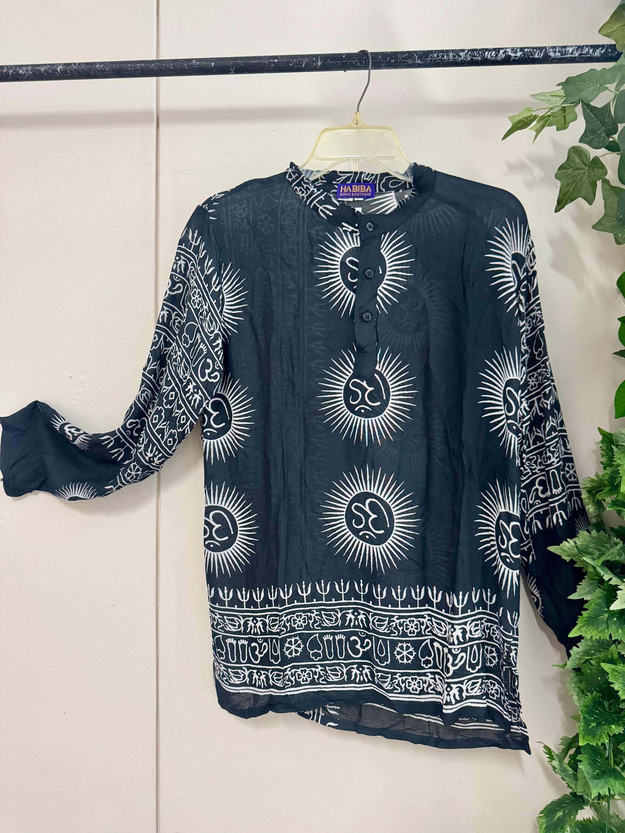Prayer Manderin Shirt (Medium)