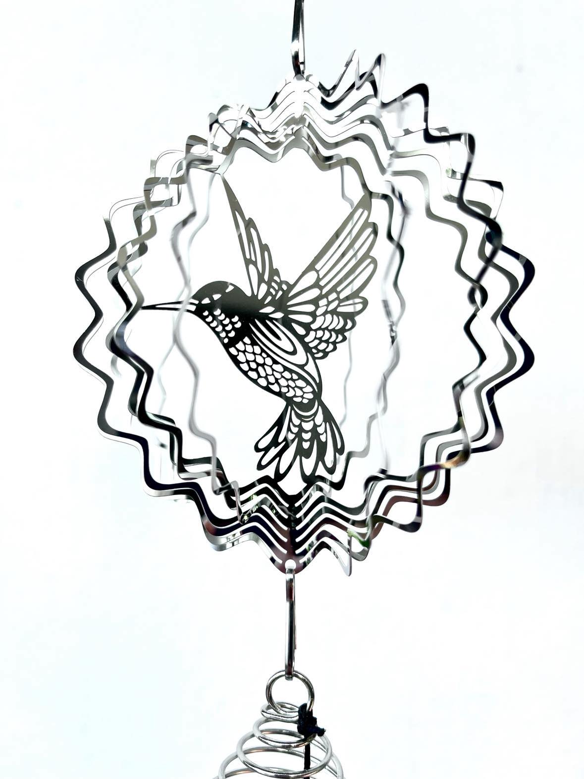 Silver Chimes Wind Spinner