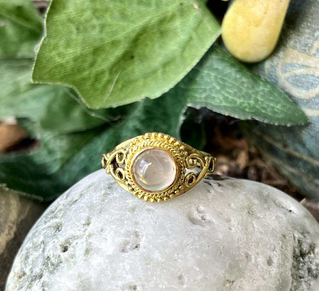 Brass Gypsy Heart Rings