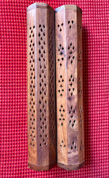 Wooden Coffin Incense Holder