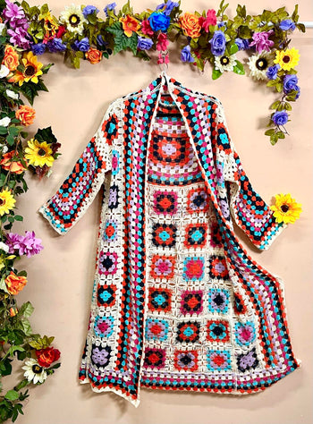 Cotton Crochet Kimono
