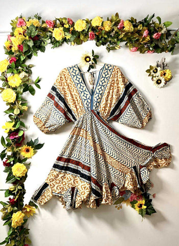 Nomad Cotton Peasant Dress