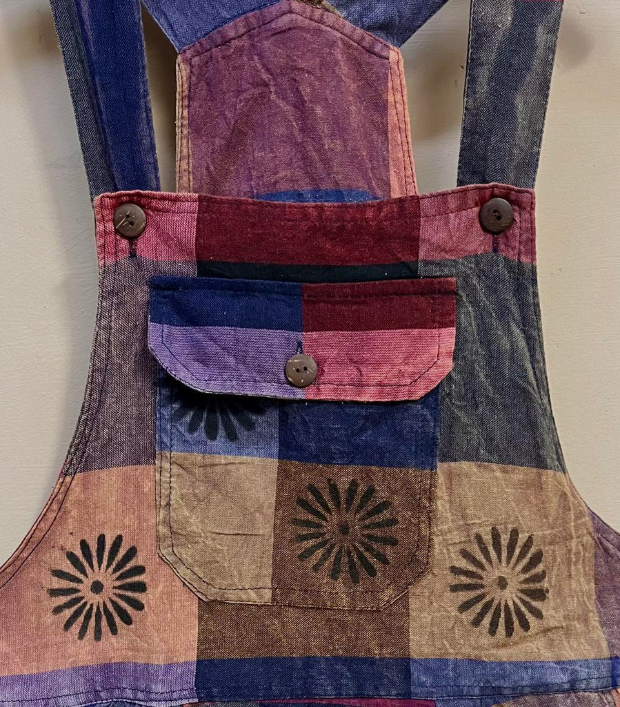 Hippie Patchwork Dungarees MED