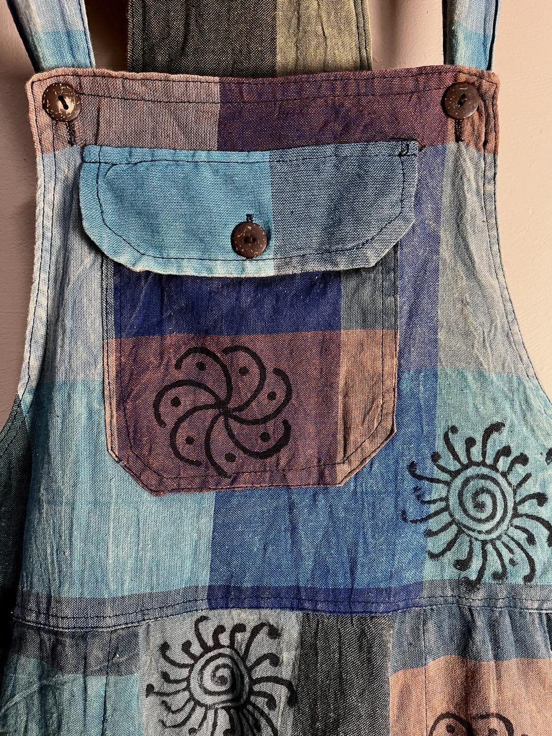 Hippie Patchwork Dungarees MED