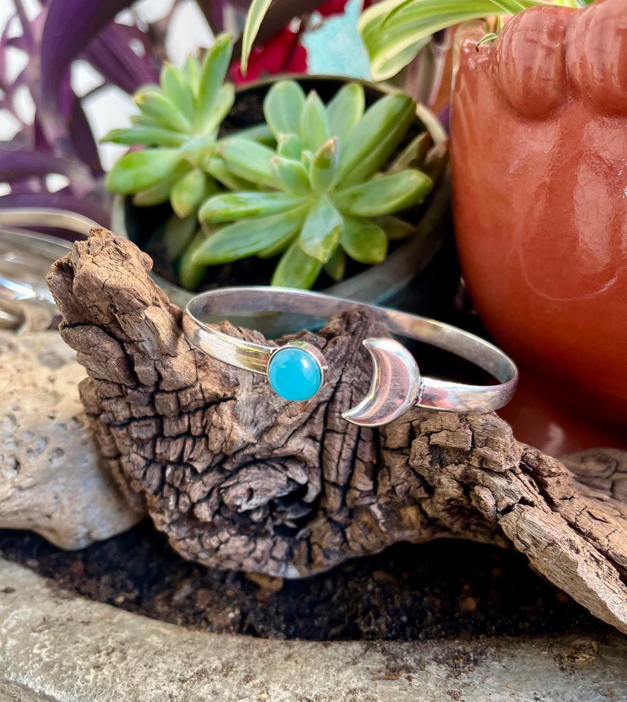 Gemstone Moon Bangle