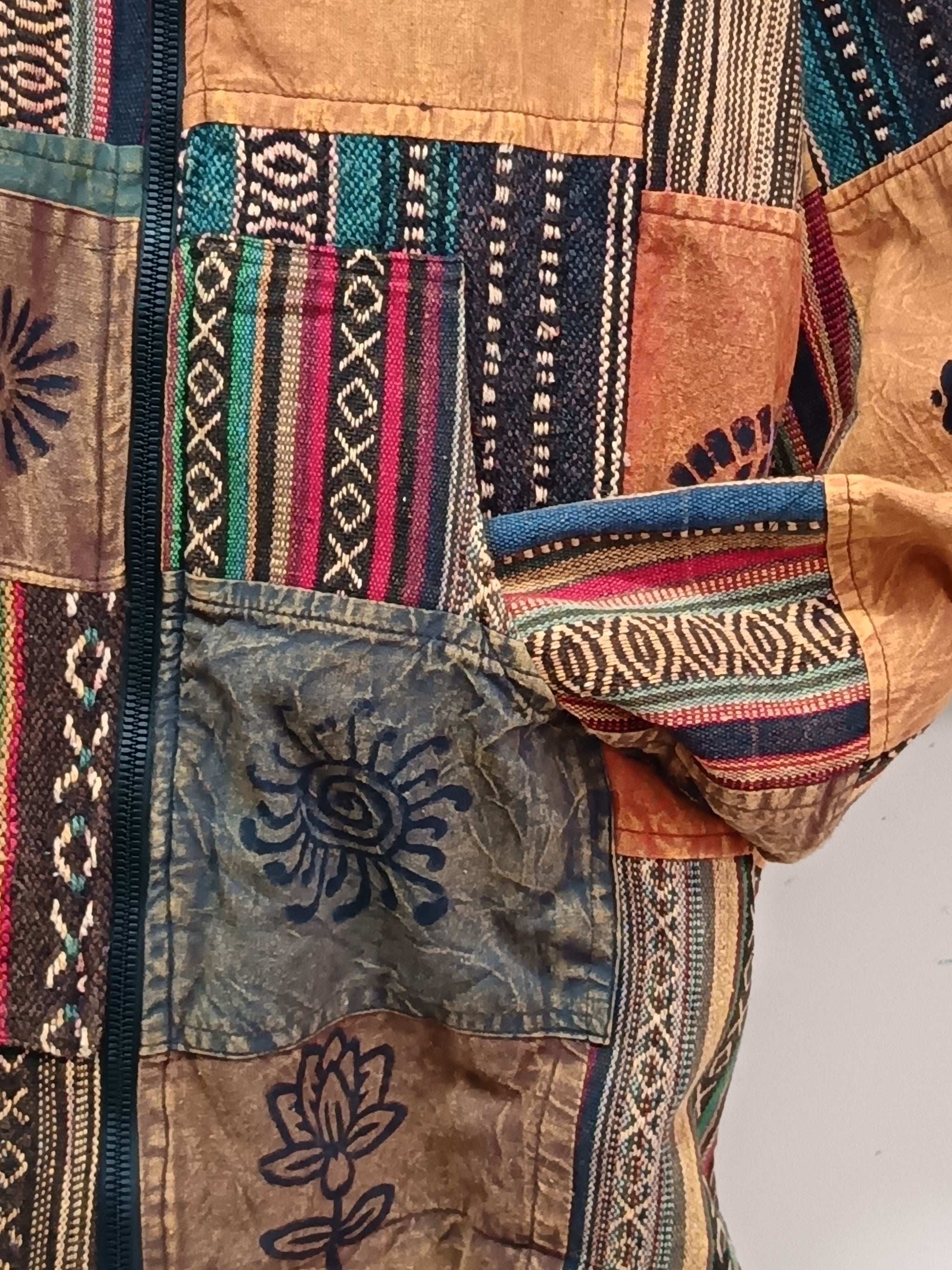 Gheri Patchwork Hooded Jacket XXL