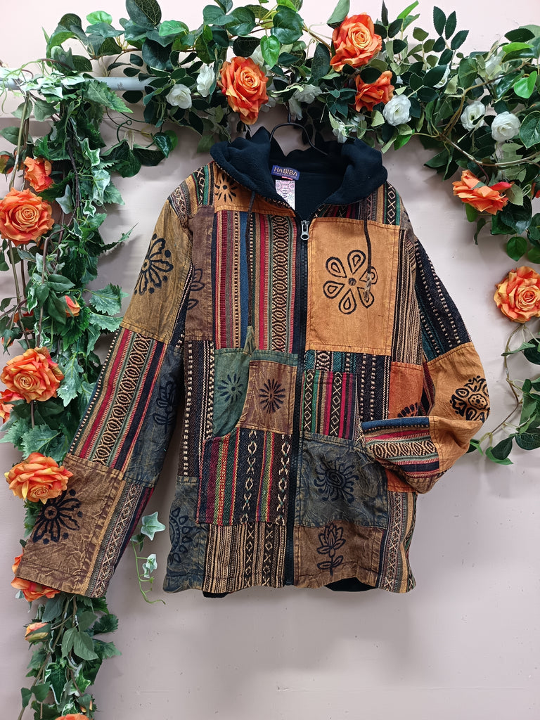 Gheri Patchwork Hooded Jacket XXL