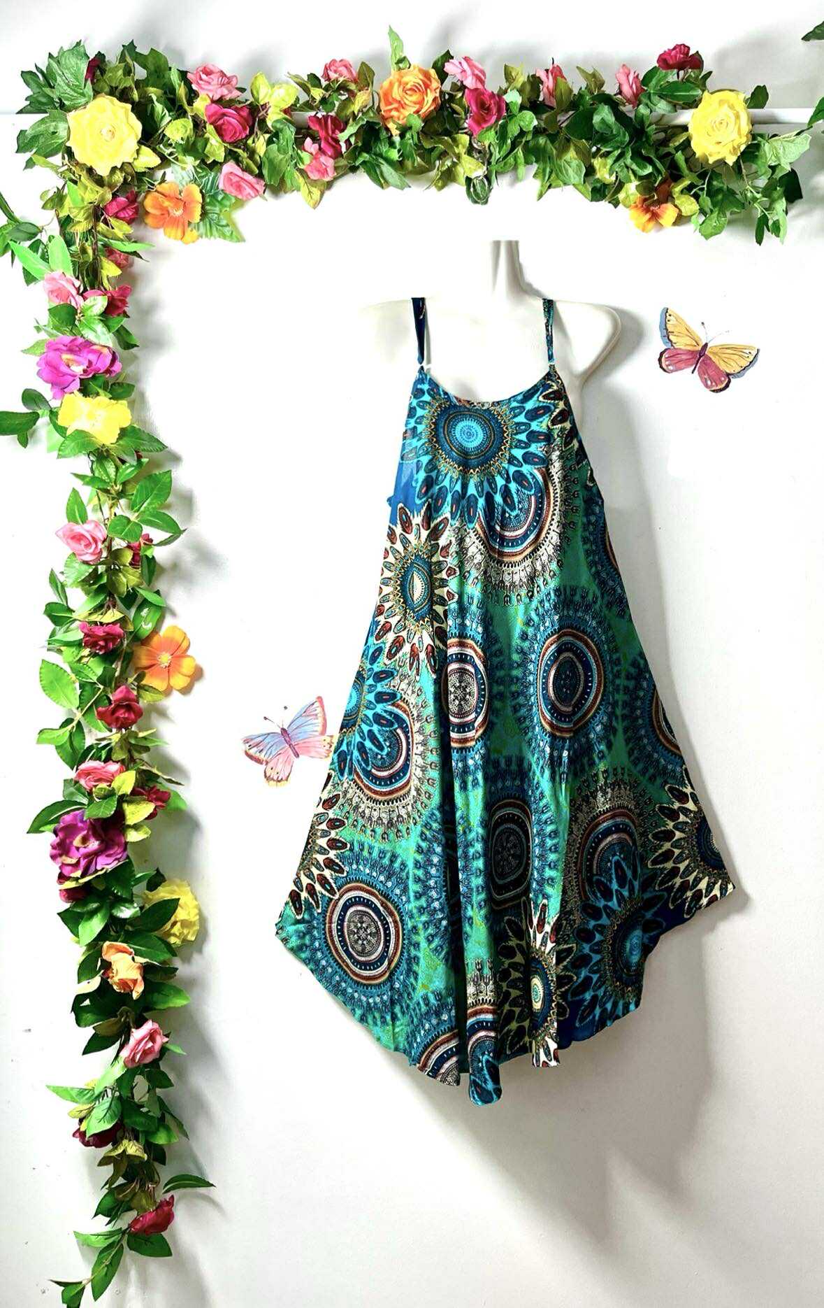 Thai Mandala Splash Swing Dress