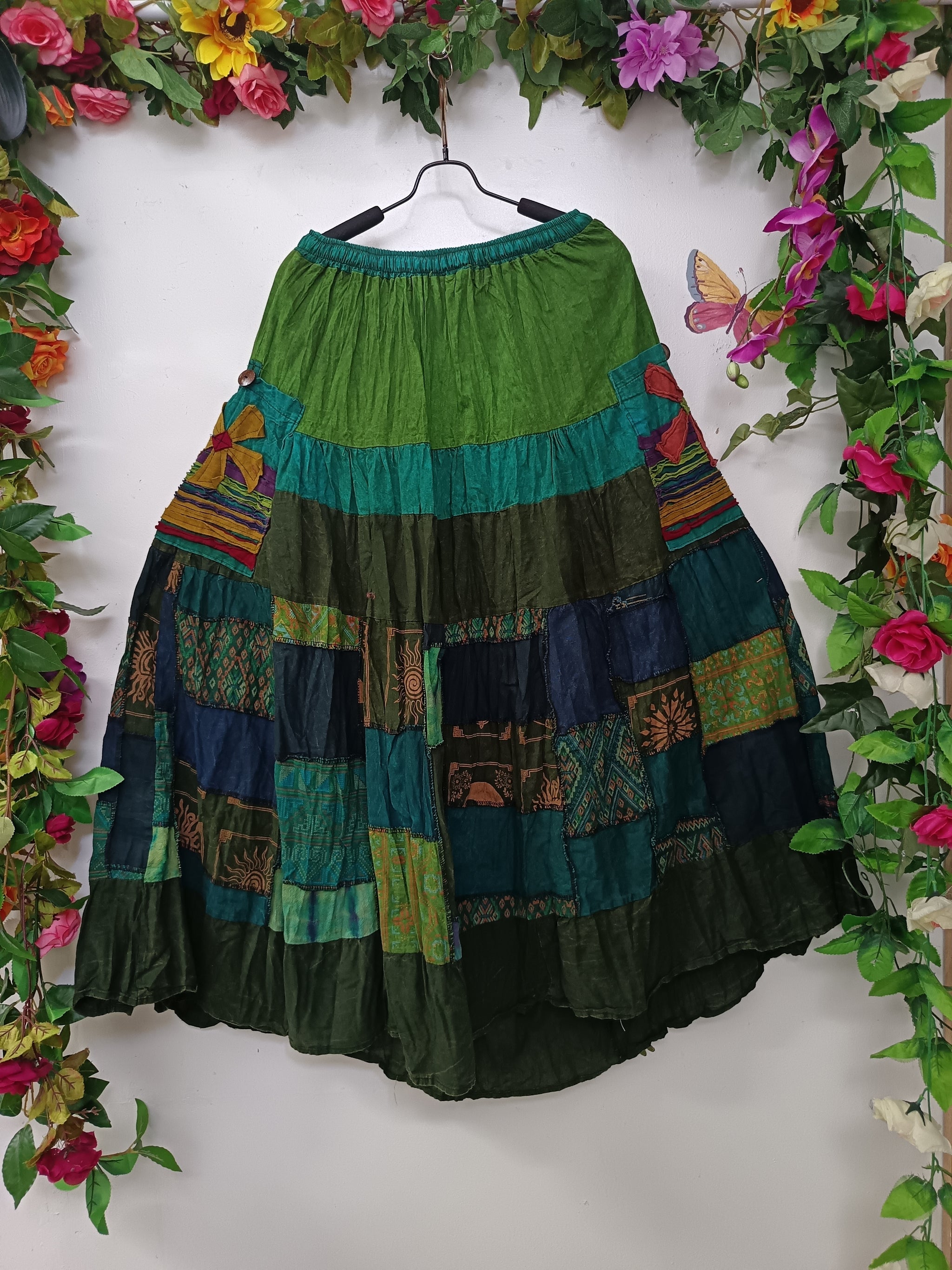 Cotton Patchwork Gypsy Skirts