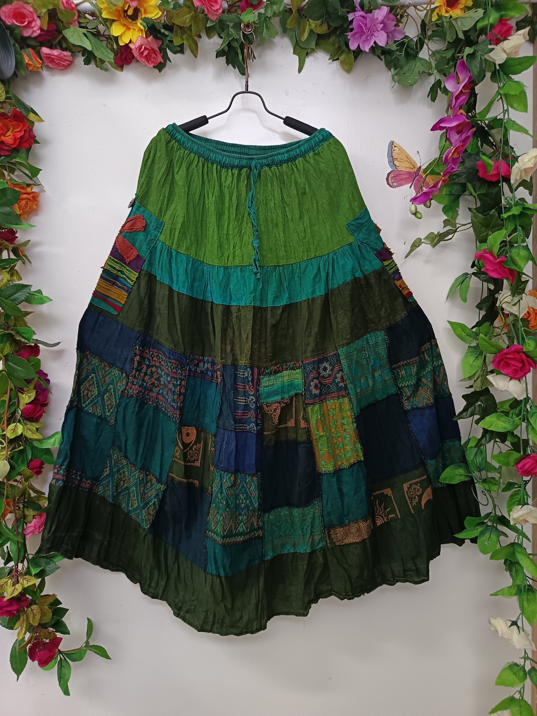 Cotton Patchwork Gypsy Skirts