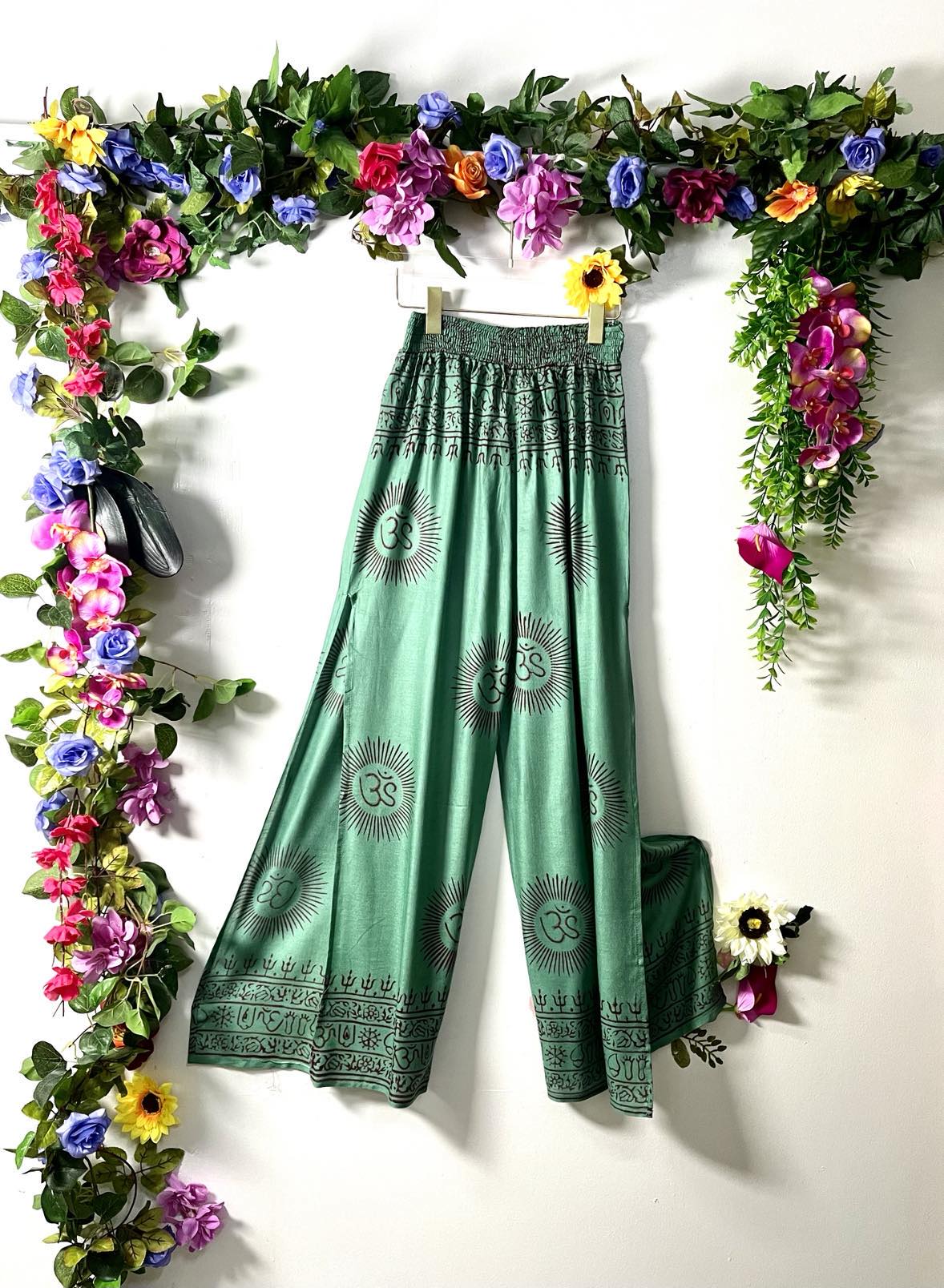 Prayer Cut Palazzo Pants