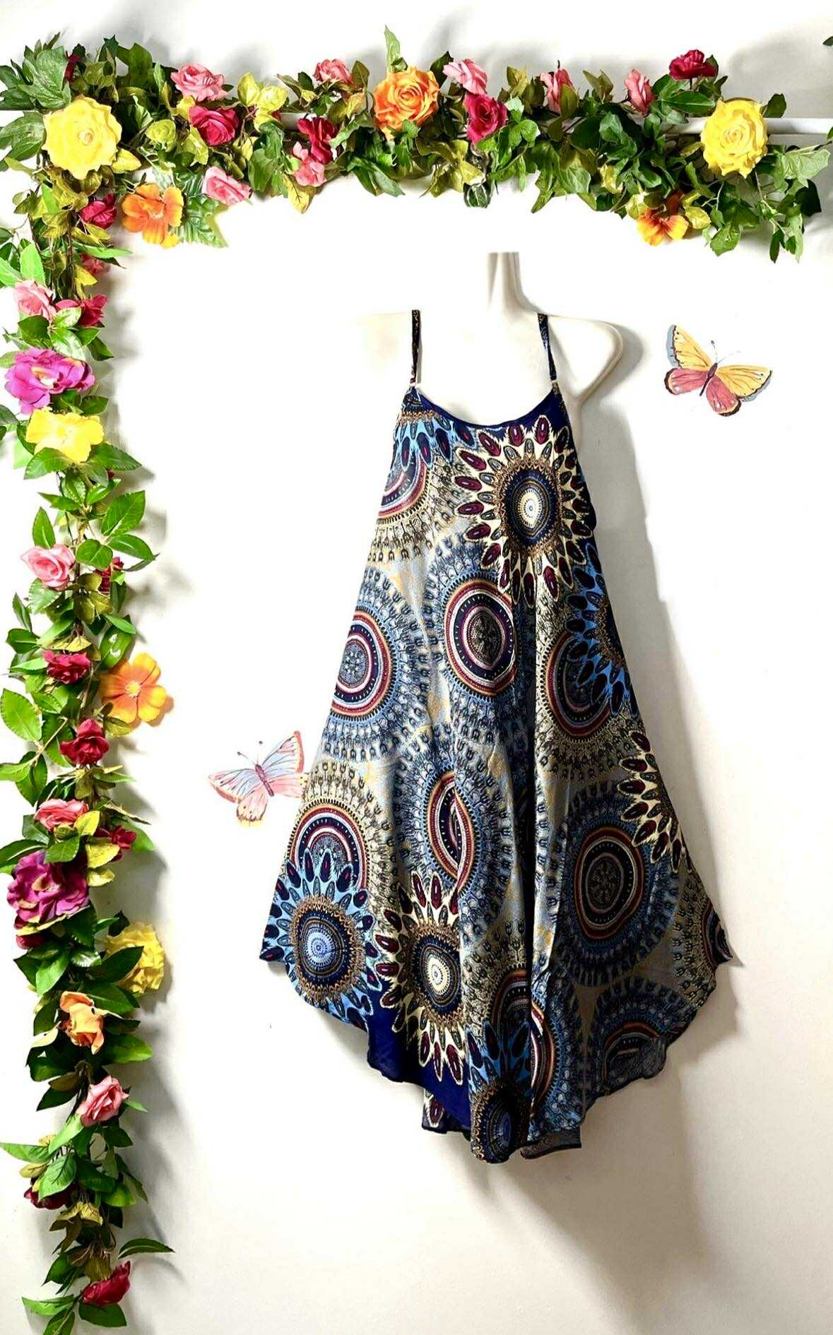 Thai Mandala Splash Swing Dress