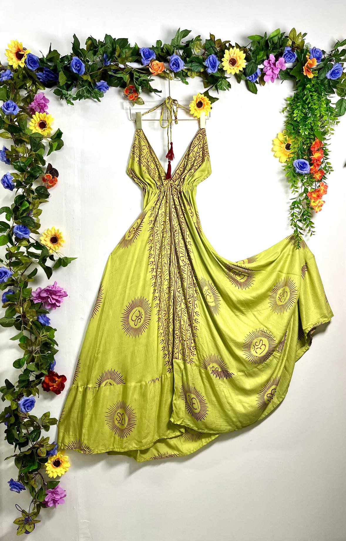 Prayer Halterneck Long Dress Habiba Boho Boutique Prayer Halterneck Long Dress Habiba Boho Boutique