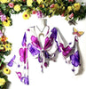 Purple Hibiscus Butterfly Crop Top