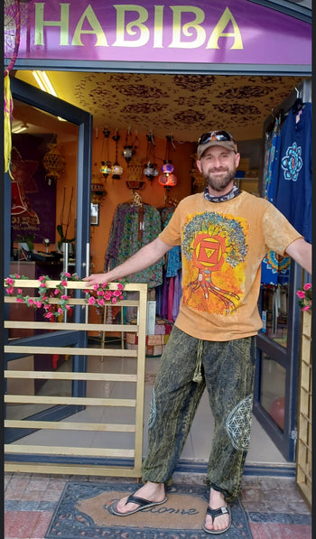 Hippie Print Pants L/XL