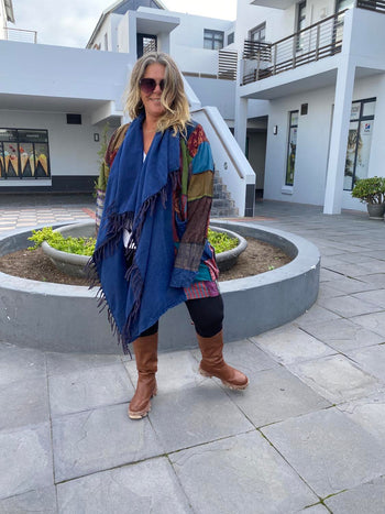 Hmong Patchwork Turtleneck Cloak