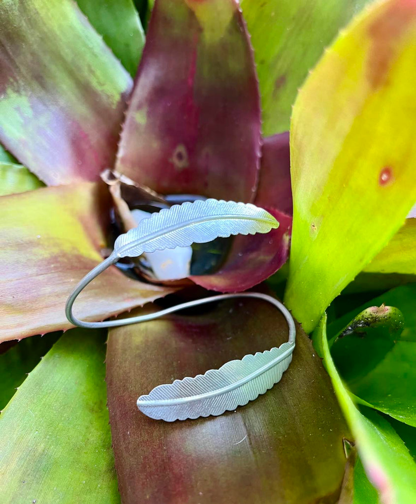 Indian Tin Feather Bangle