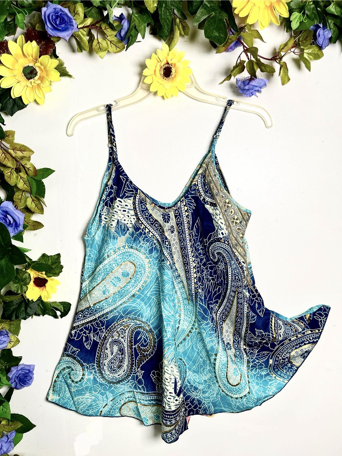 Silk Babydoll Strappy Top