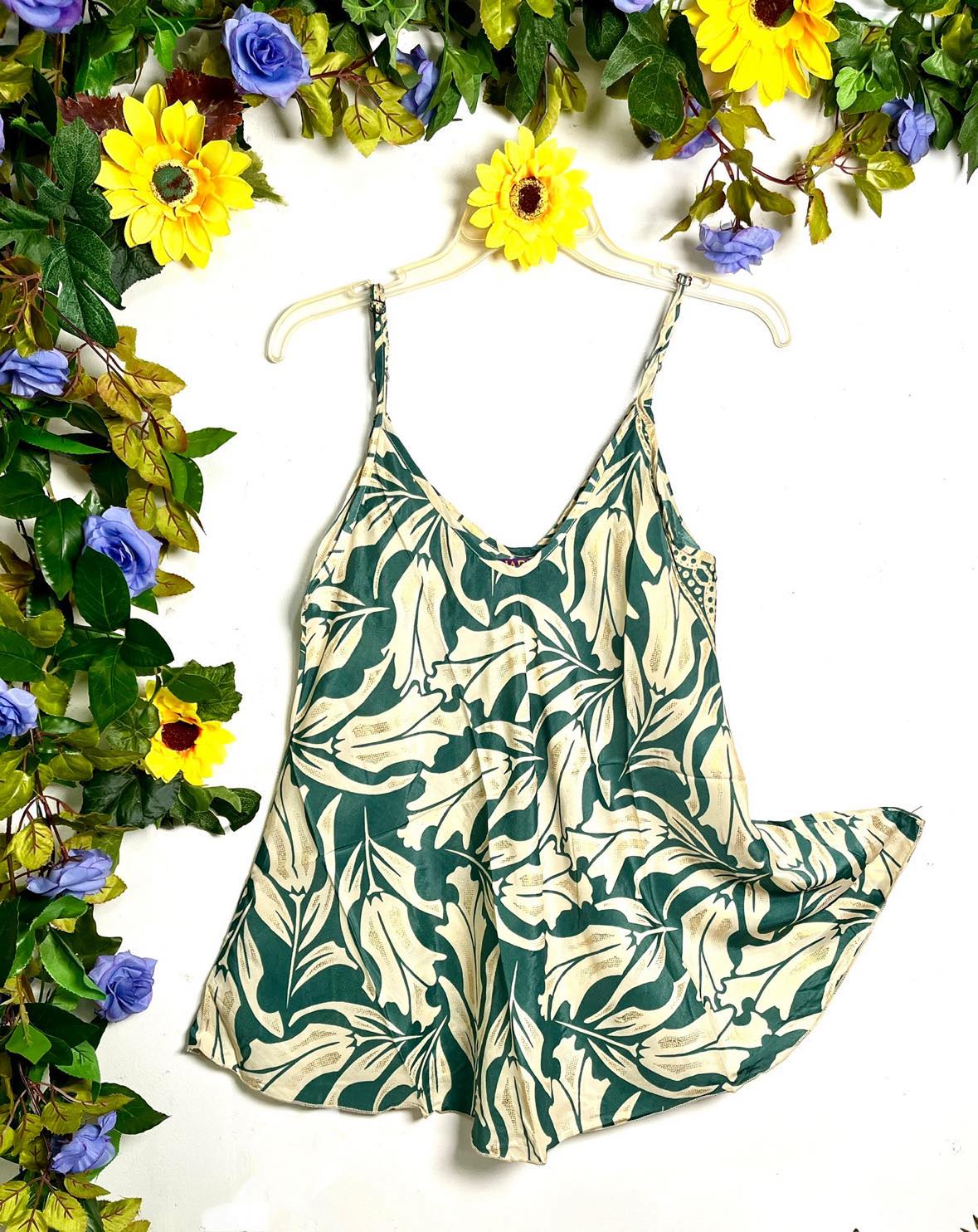 Silk Babydoll Strappy Top