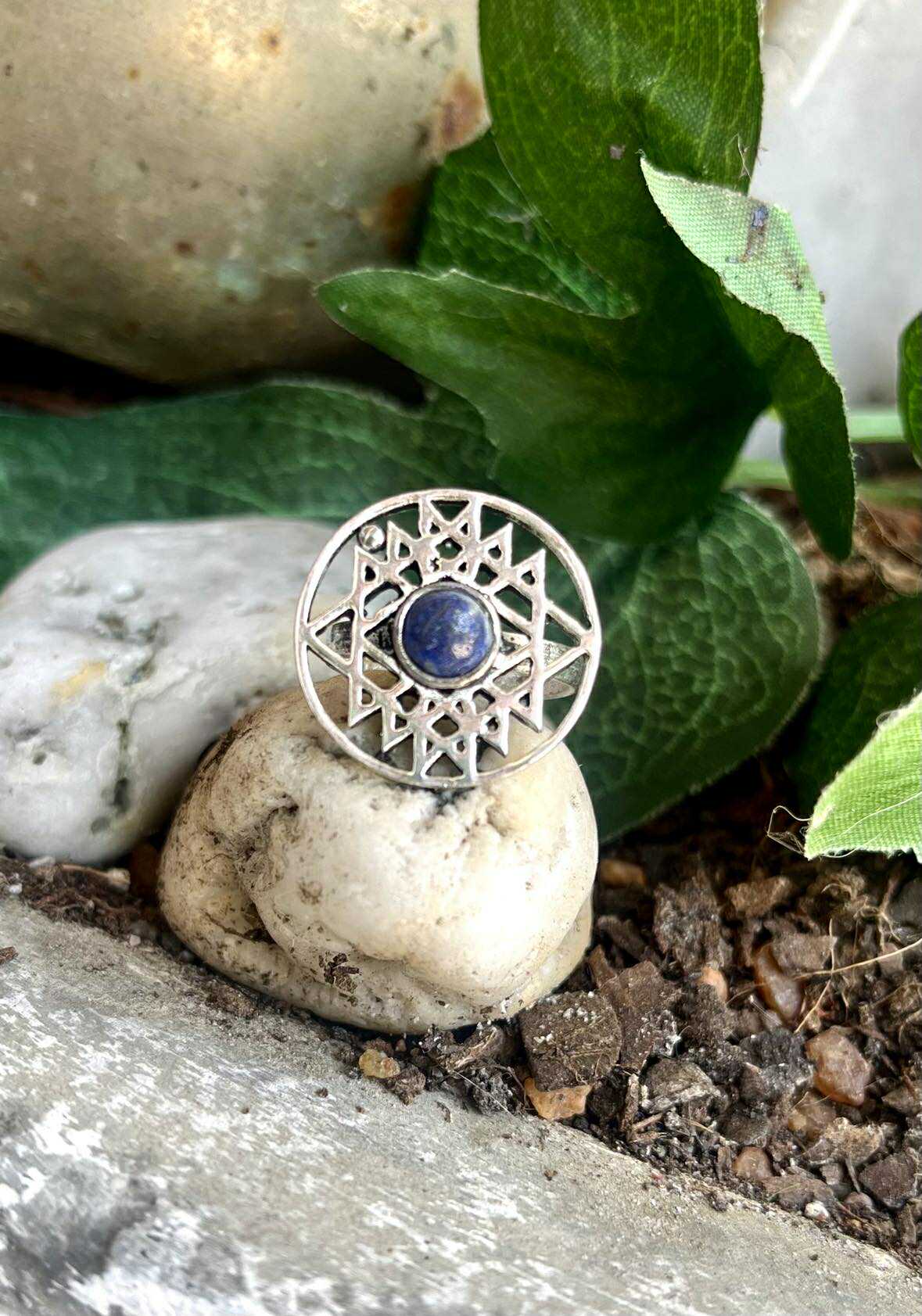 Sacred Star Mandala Ring