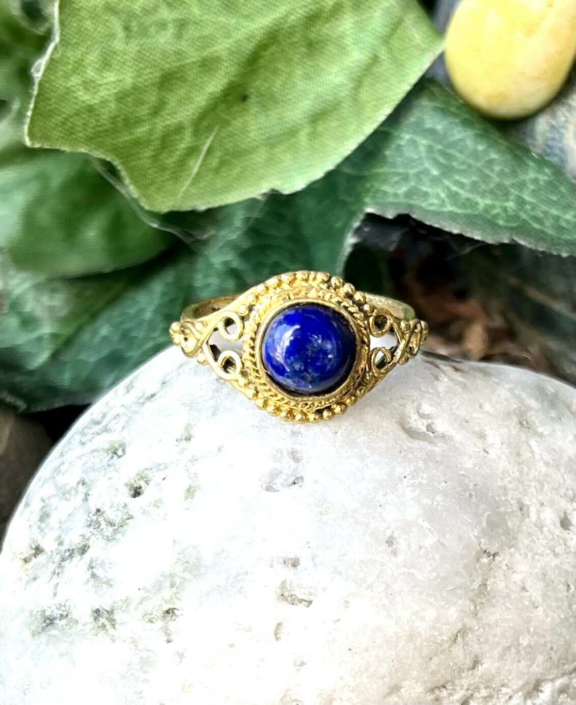 Brass Gypsy Heart Rings