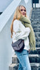 Leather Cross-Body Saddle Bag