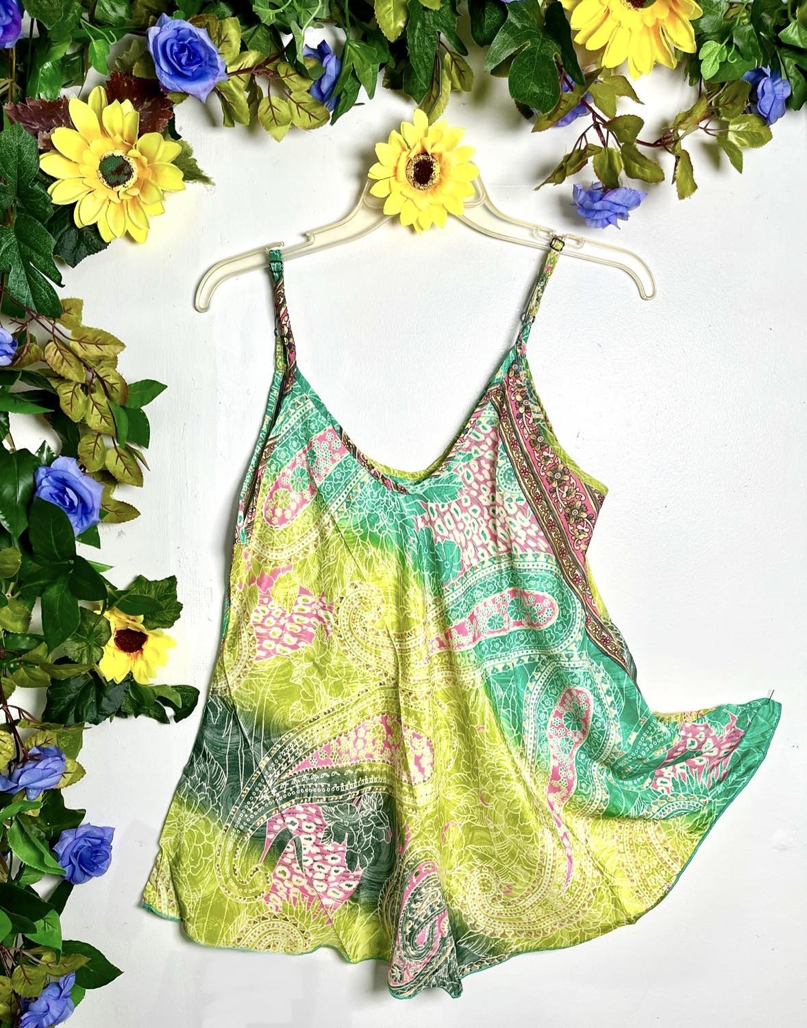 Silk Babydoll Strappy Top