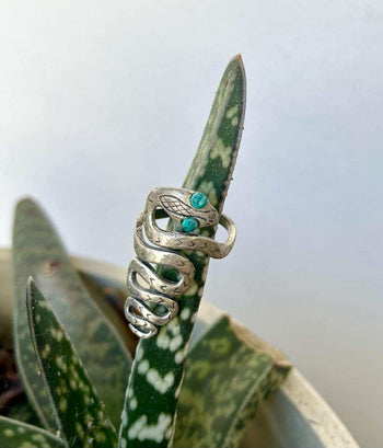 Bohemian Serpent Wrap Ring