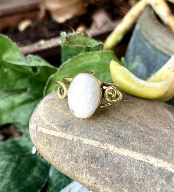 Oval Gemstone Mystic Rings