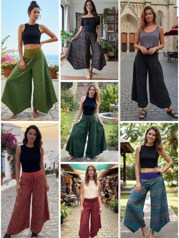 My Thai Wide-Legged Fold-Over Pants