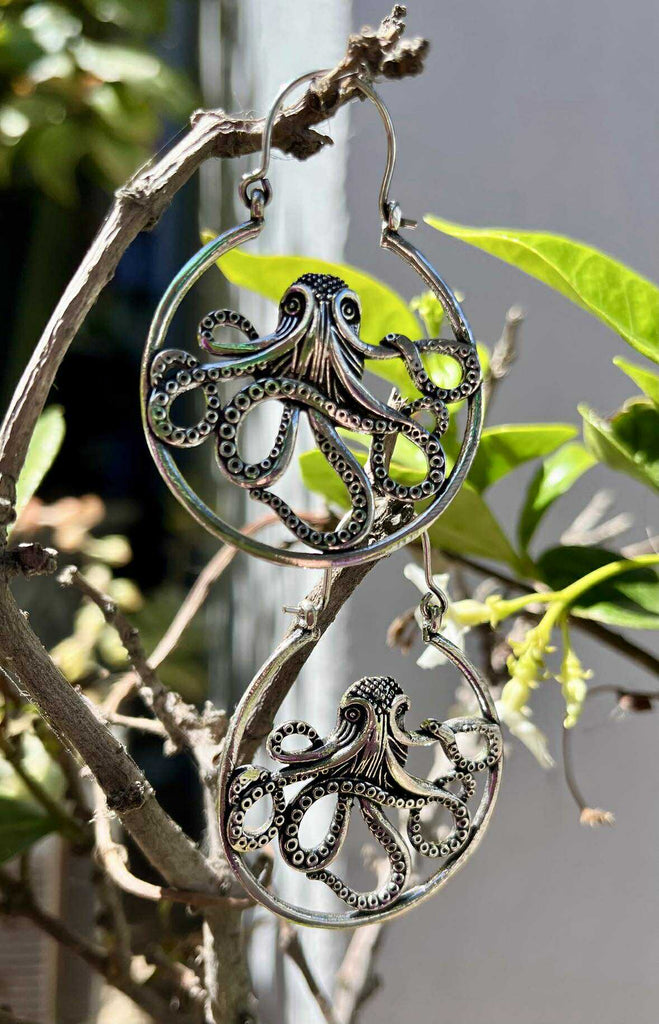 Ocean Spirit Octopus Hoops