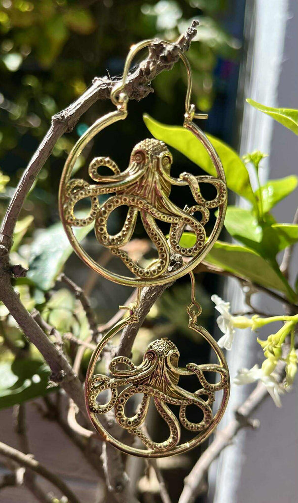 Ocean Spirit Octopus Hoops