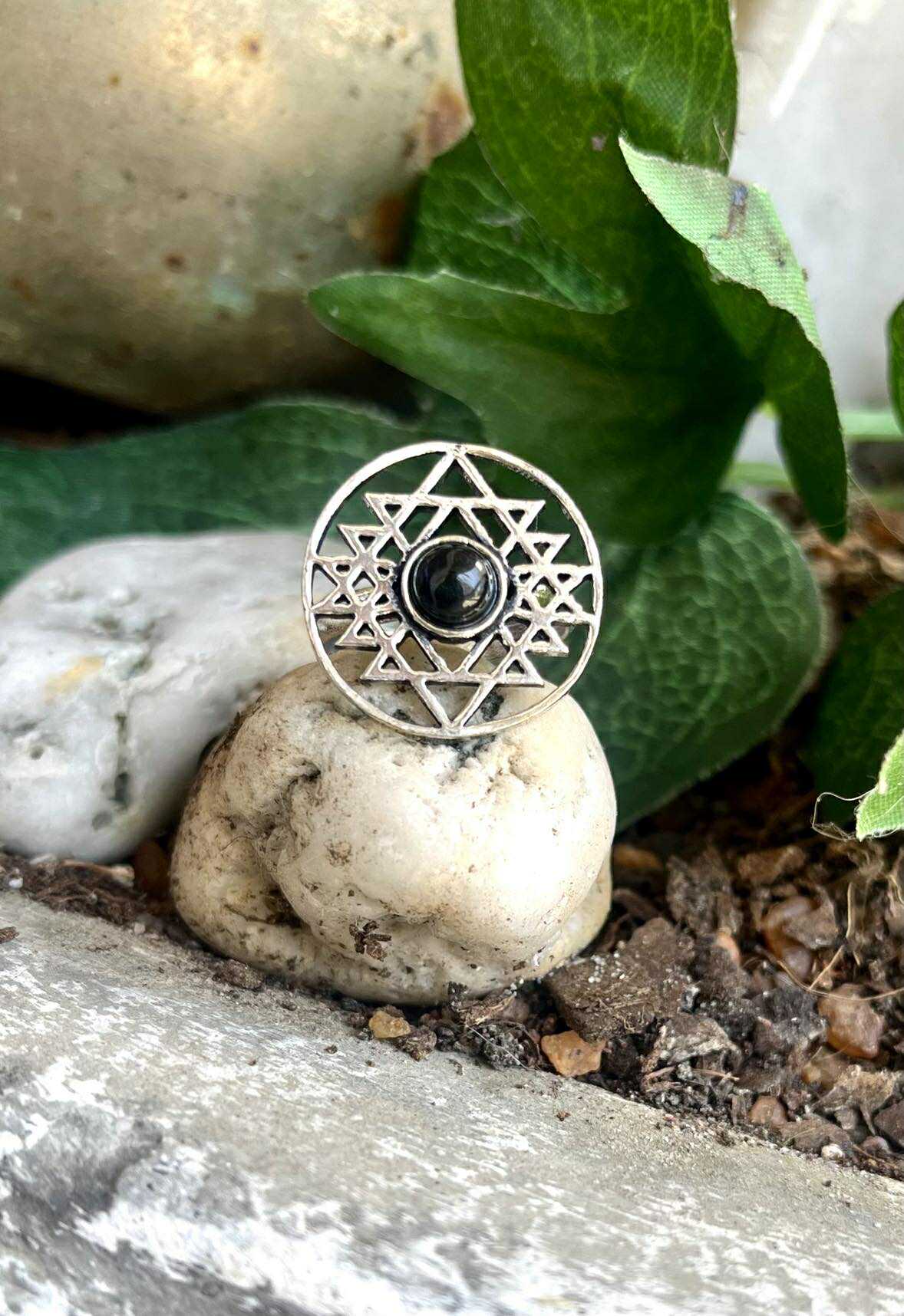 Sacred Star Mandala Ring