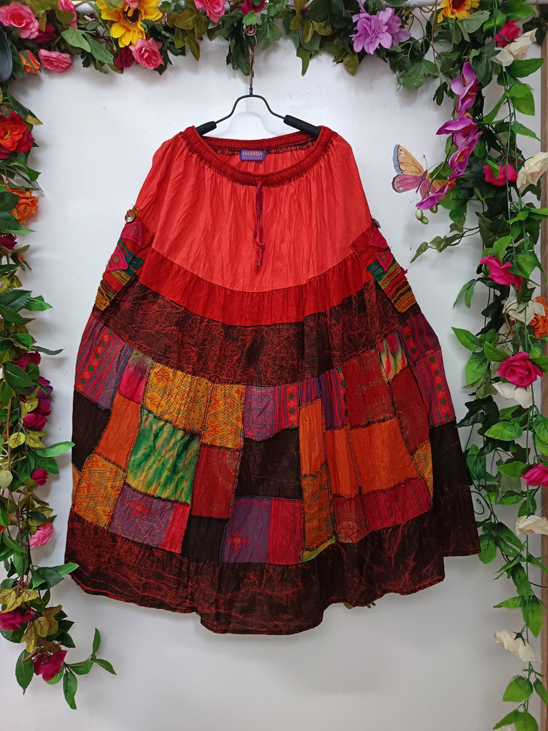 Cotton Patchwork Gypsy Skirts