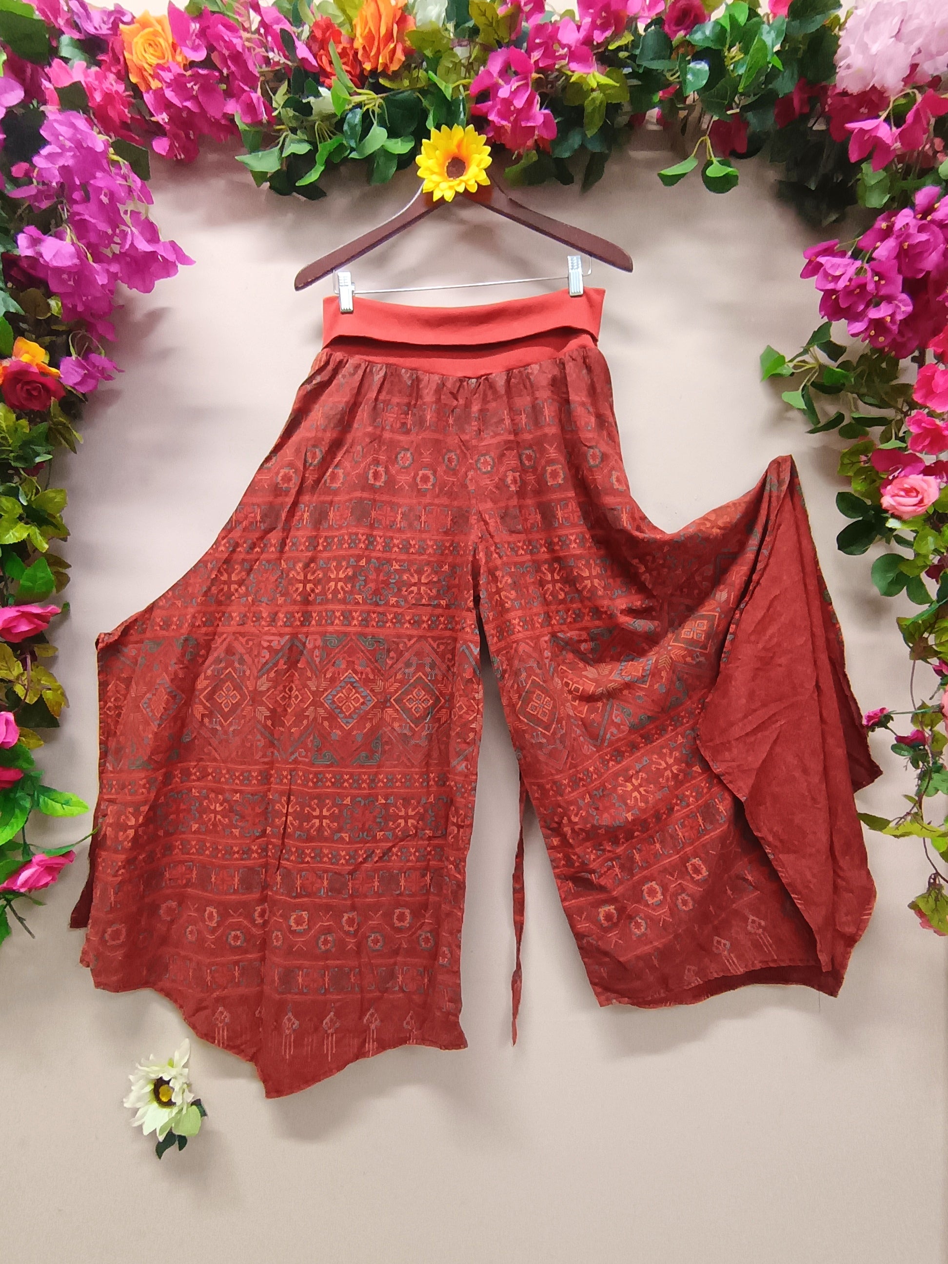 My Thai Wide-Legged Fold-Over Pants