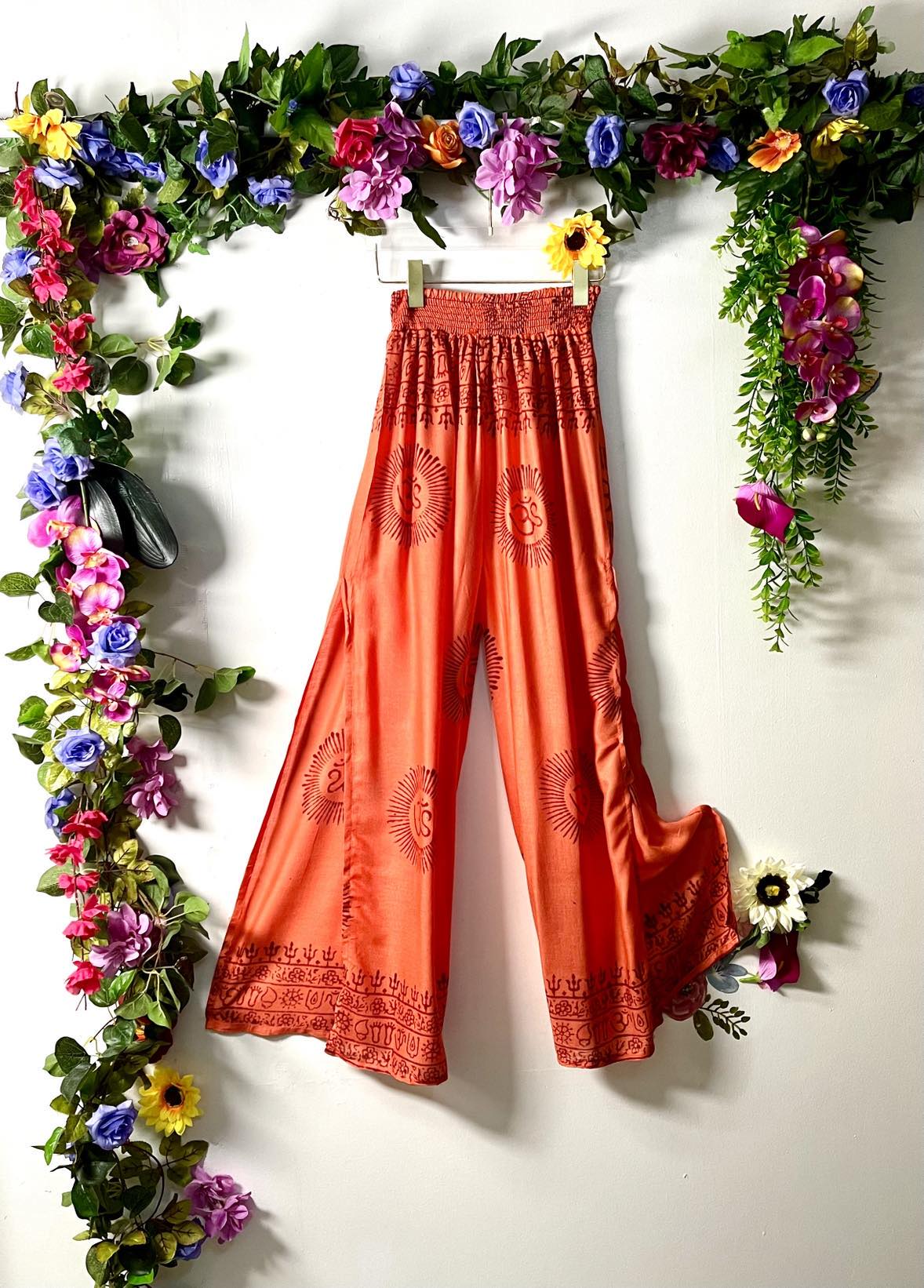 Prayer Cut Palazzo Pants