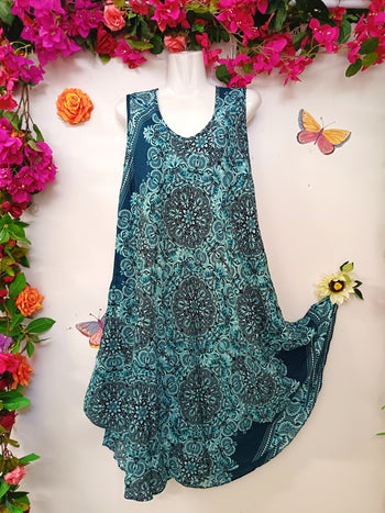 Thai Sleeveless Swing Dress