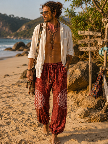 Hippie Print Pants XXL