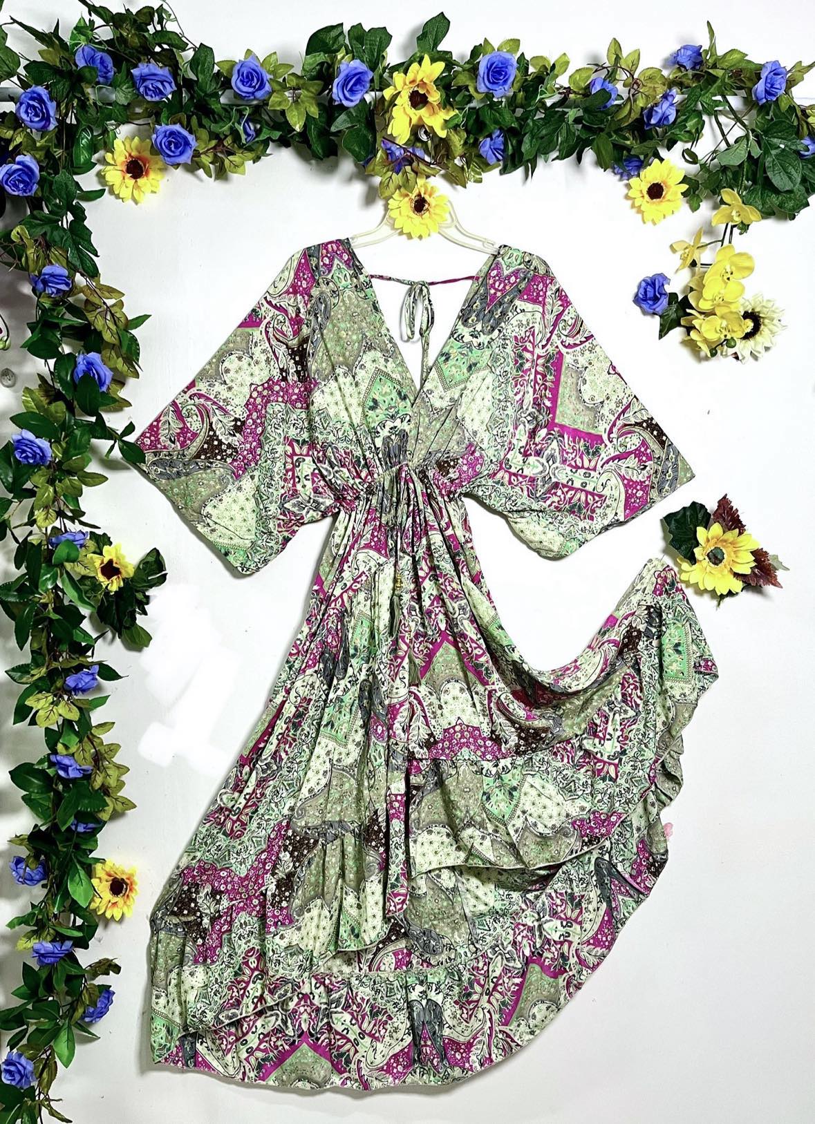 Silk Falke Up-Down Dress