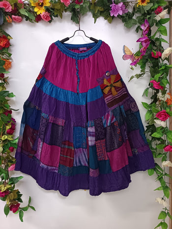 Cotton Patchwork Gypsy Skirts